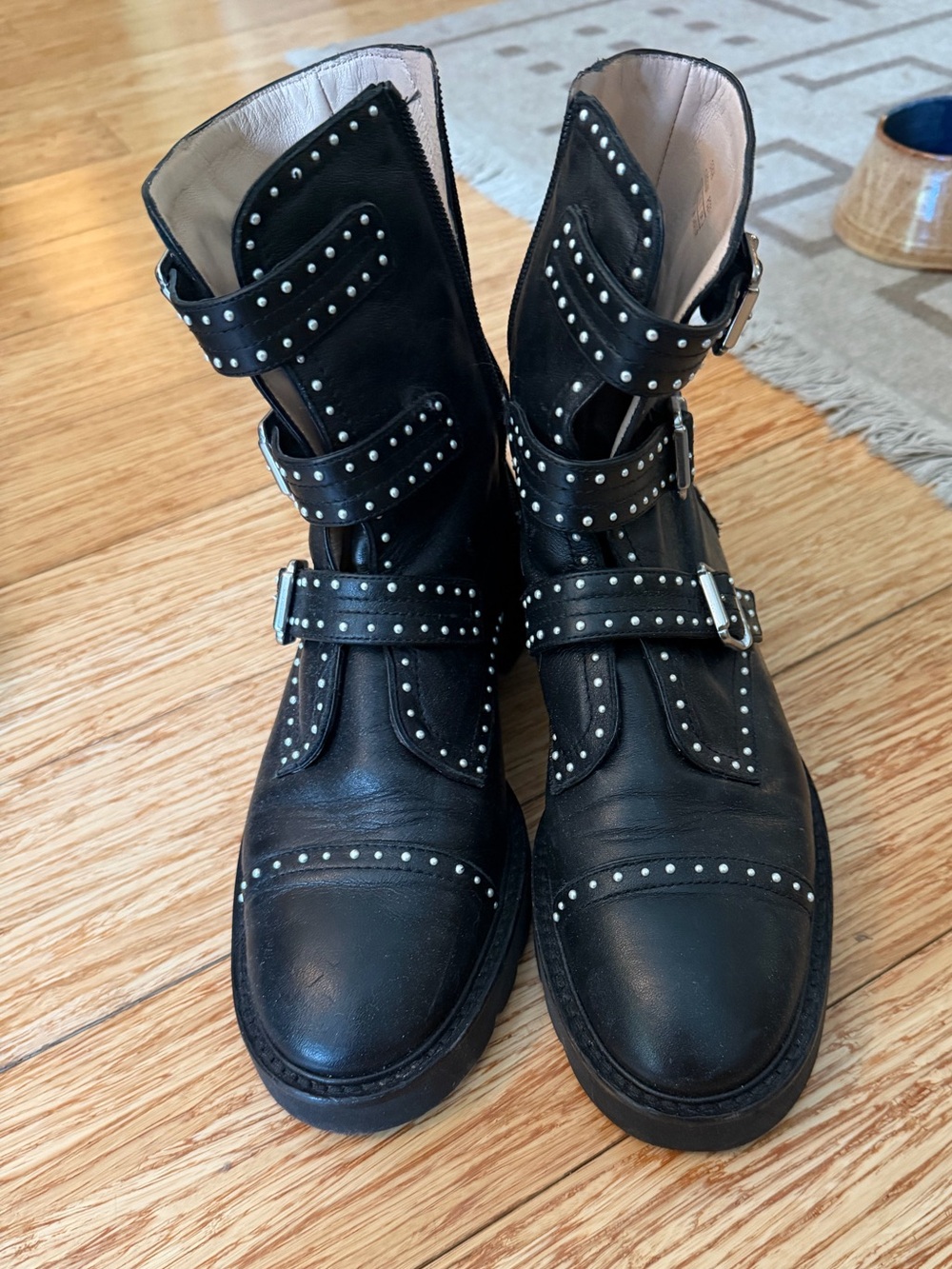 Stuart Weitzman studded boots
